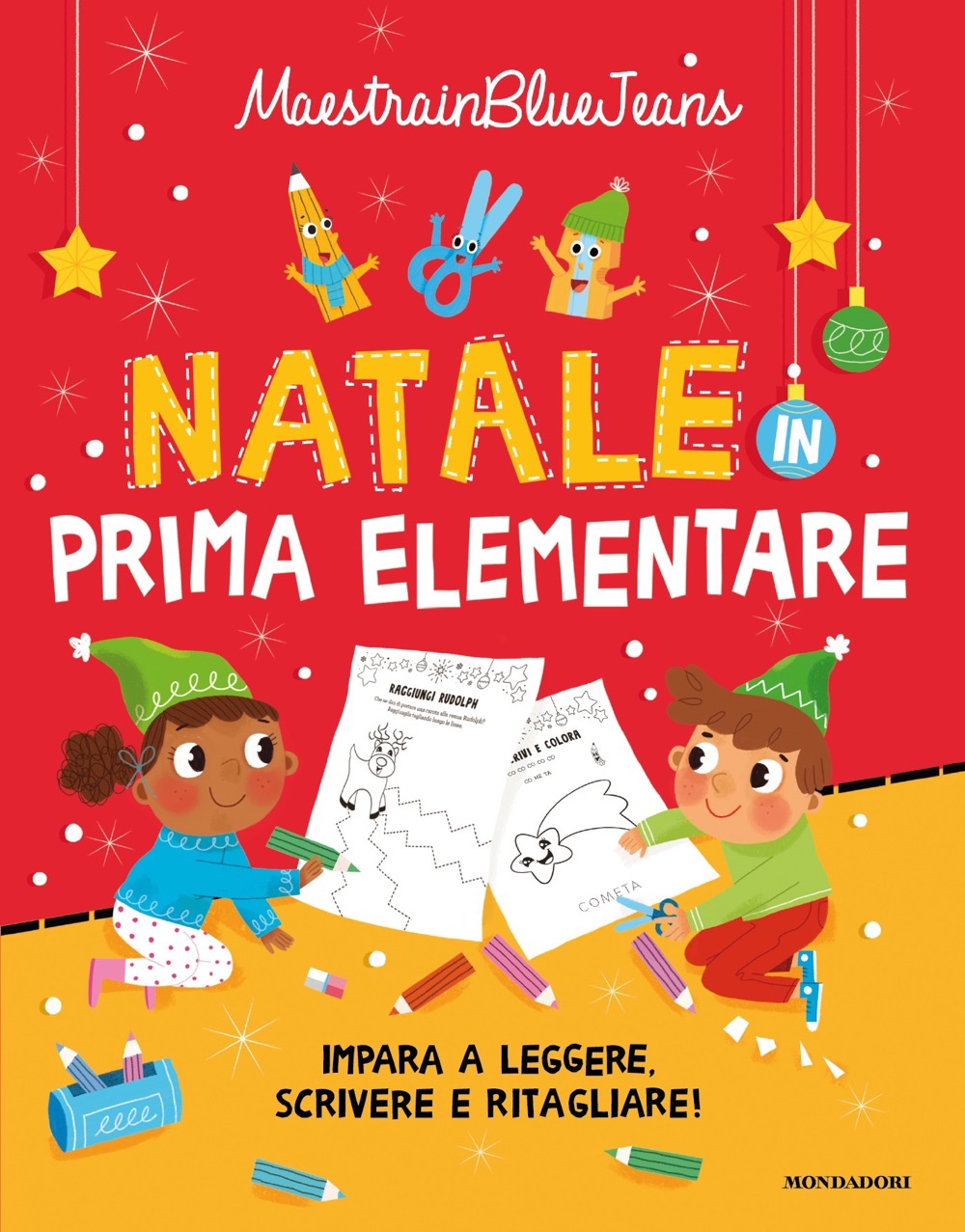 Natale in prima elementare. Impara a leggere, scrivere e ritagliare! -  LeggendoLeggendo