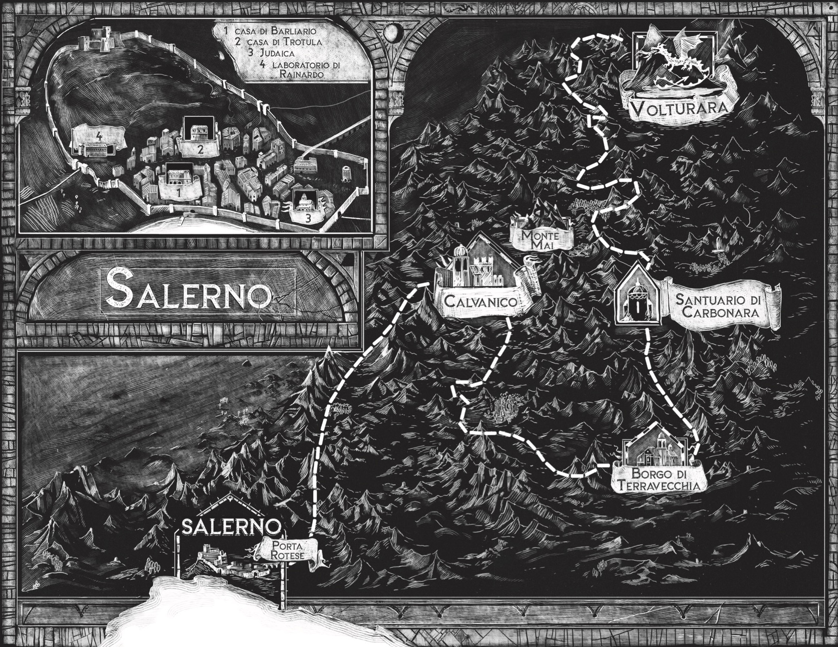 mappa salerno draconis